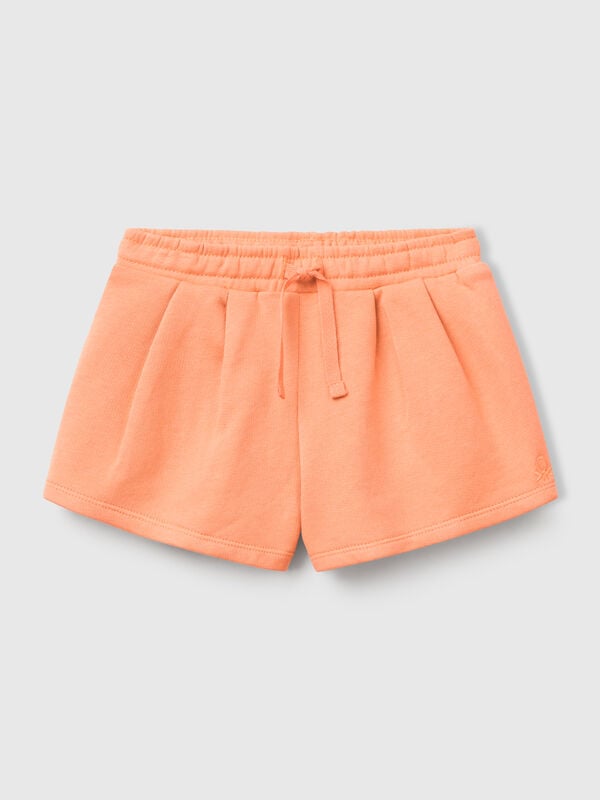Shorts aus Baumwollfleece Mädchen