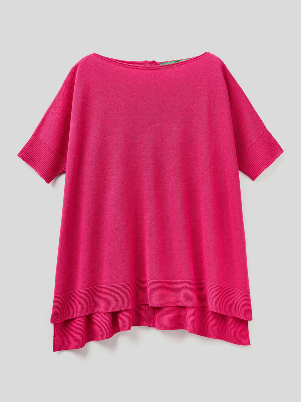 Oversize-Pullover mit kurzen Ärmeln image number 1