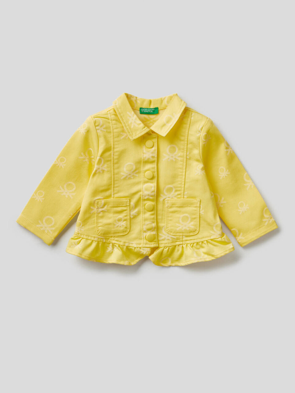 Jacke mit Logo und Rüsche image number 1