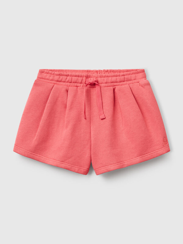 Shorts aus Baumwollfleece Mädchen