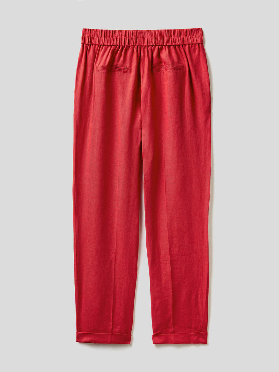 Cropped-Hose aus 100% Leinen image number null