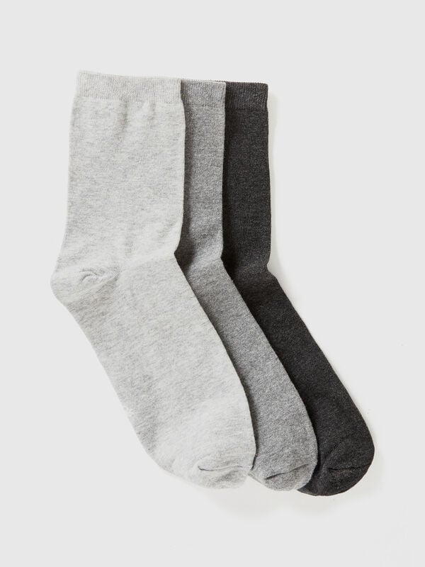 Set kurze Socken aus stretchiger Bio-Baumwollmischung