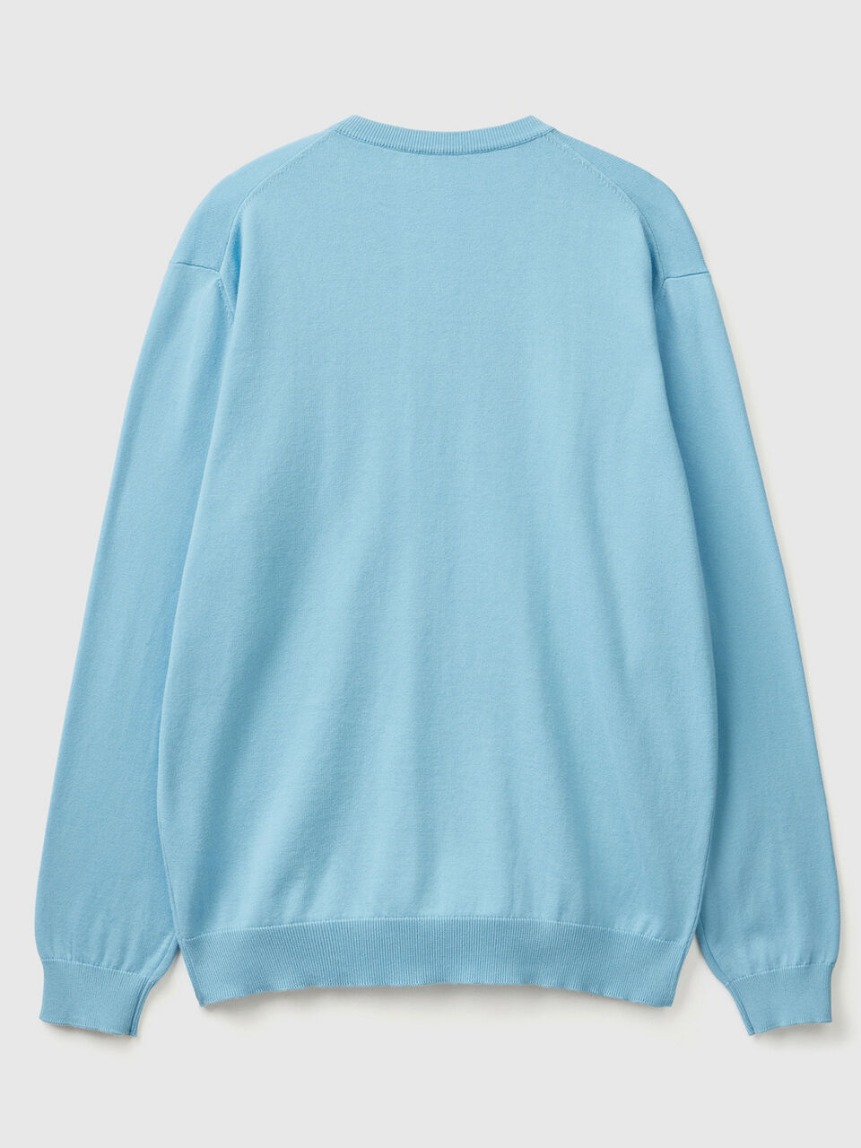 Pulli aus reiner Baumwolle mit V-Ausschnitt image number 2