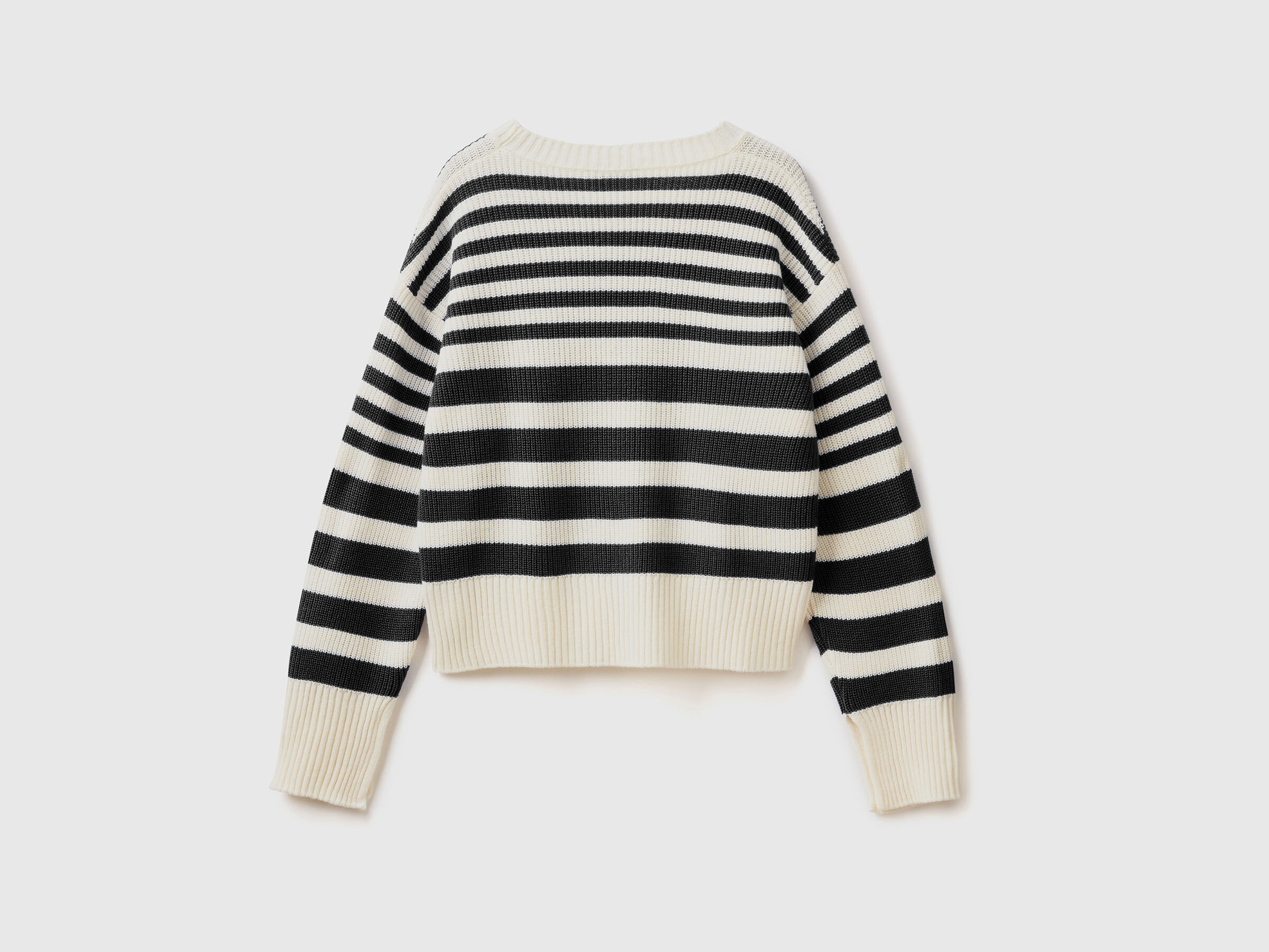 Gestreifter Pullover aus Mischwolle image number 5