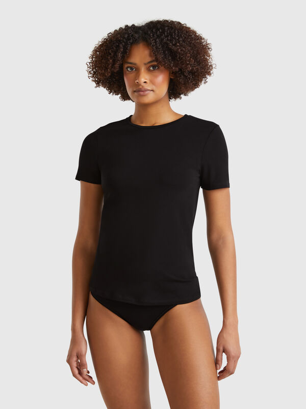 Super-Stretch-T-Shirt aus Baumwolle Damen