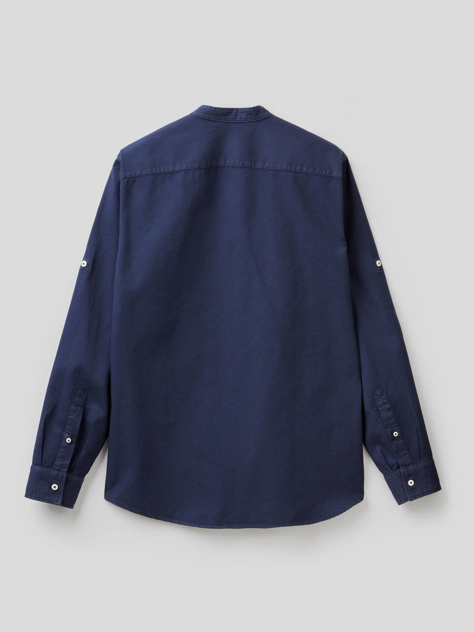 Slim-Fit-Hemd mit koreanischem Kragen image number 2