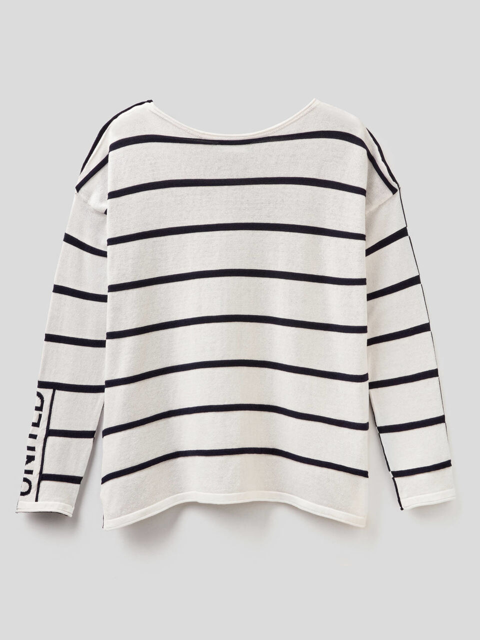 Gestreifter Pullover aus 100% Baumwolle image number 2