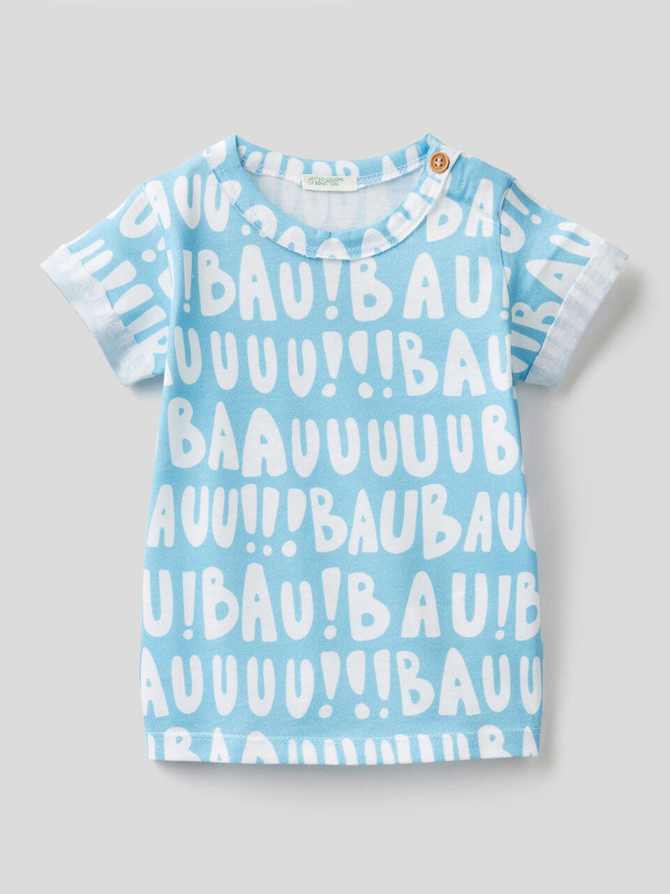 T-Shirt mit Print aus reiner Baumwolle image number 1