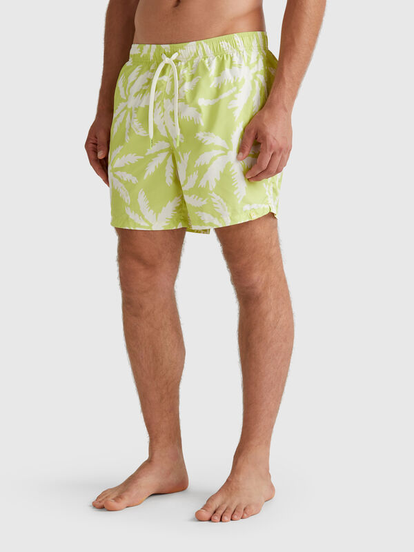 Gemusterte Badeshorts aus Nylon Herren
