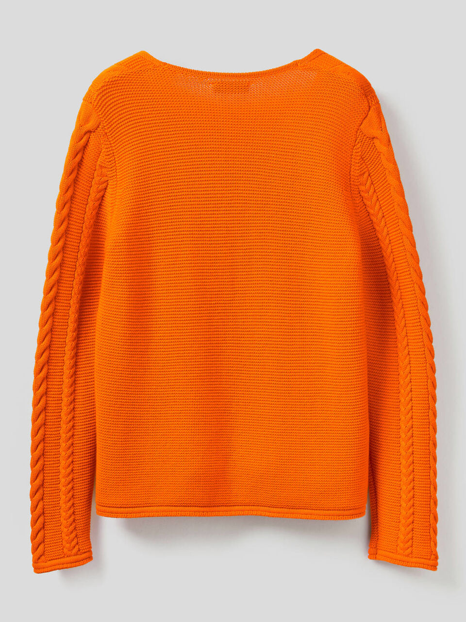 Pullover aus reiner Baumwolle mit Flechtmuster image number 2