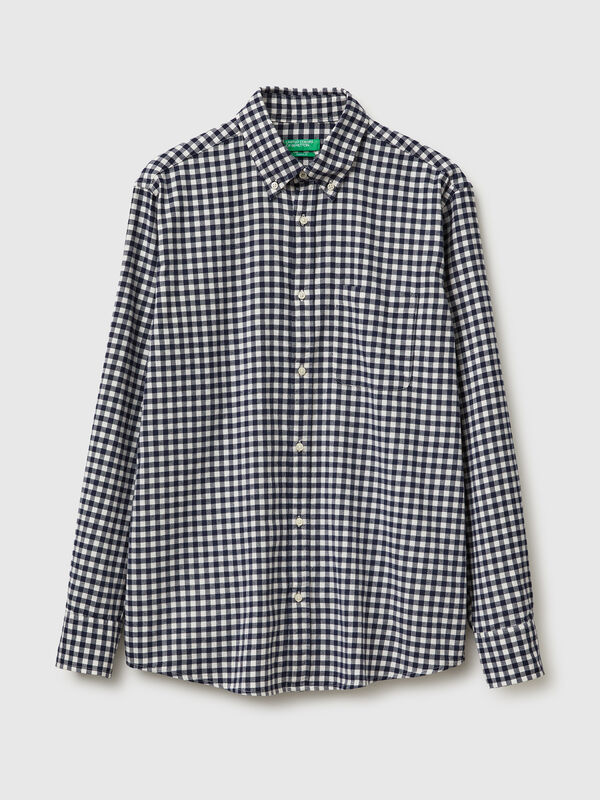 Flanell-Button-Down-Hemd Herren
