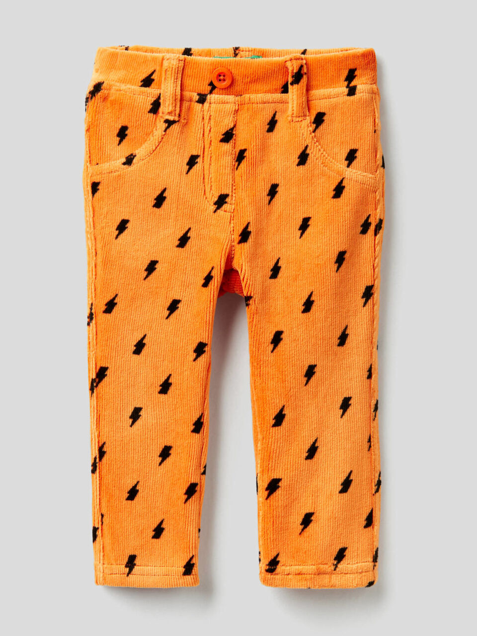 Jeggings aus Chenille mit Print image number 1