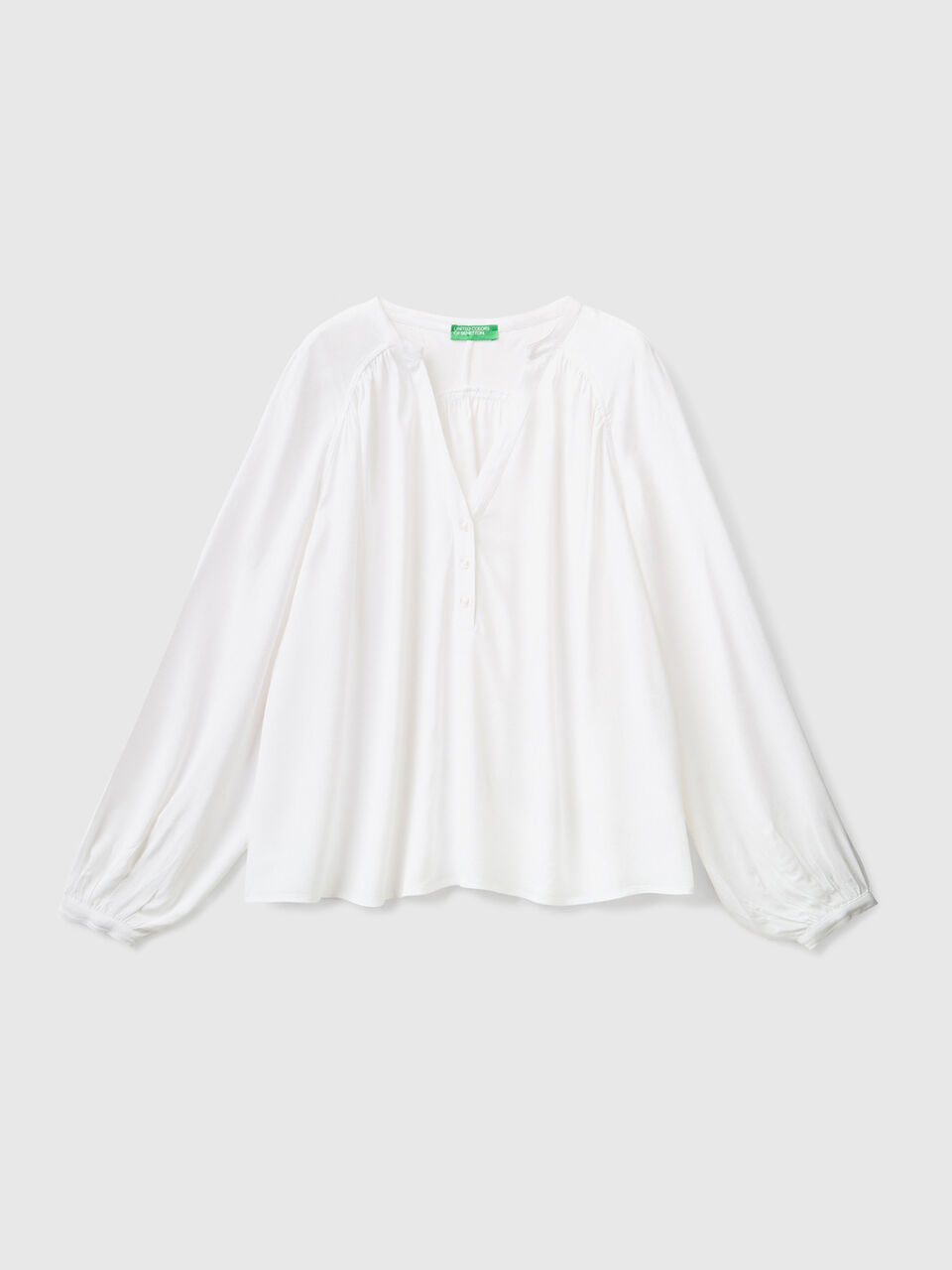 Bluse aus 100% Viskose mit langen Ärmeln image number 1