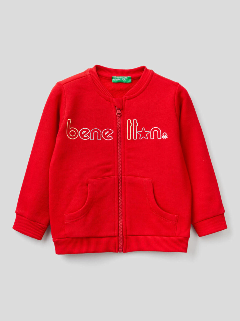 Sweatshirt aus Bio-Baumwolle mit Reißverschluss image number 1