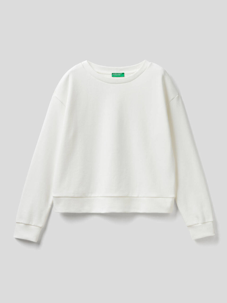 Einfarbiges Sweatshirt aus einer Baumwollmischung image number 1