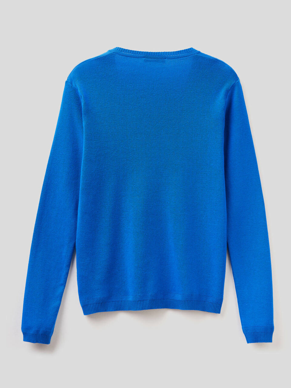 Pullover aus reiner Baumwolle mit V-Ausschnitt image number 2