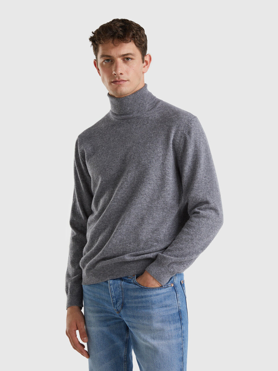 Pullover mit hohem Kragen Herren Neue Kollektion 2024| Benetton