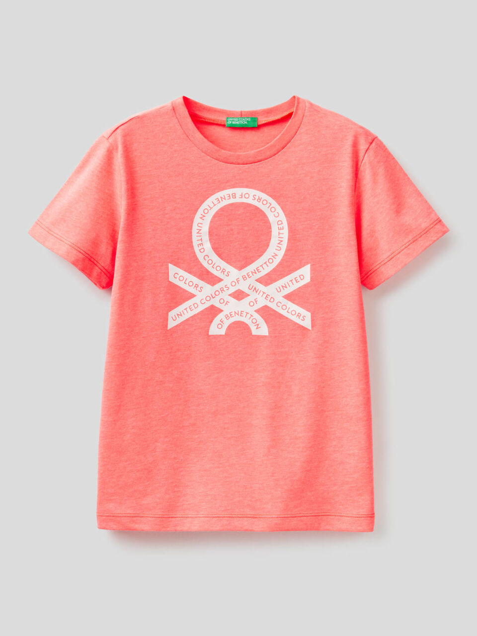 Neonfarbenes T-Shirt mit aufgedrucktem Logo image number 1