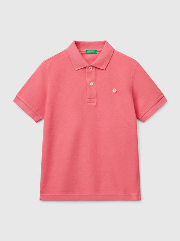 Slim Fit Poloshirt aus reiner Baumwolle Jungen