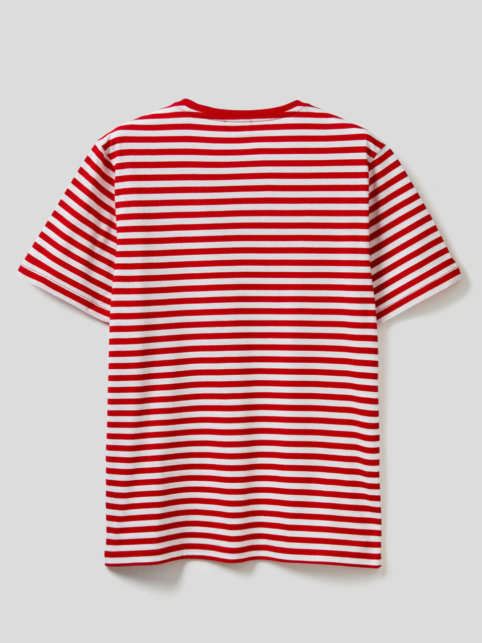 Gestreiftes T-Shirt aus reiner Baumwolle Herren image number 2