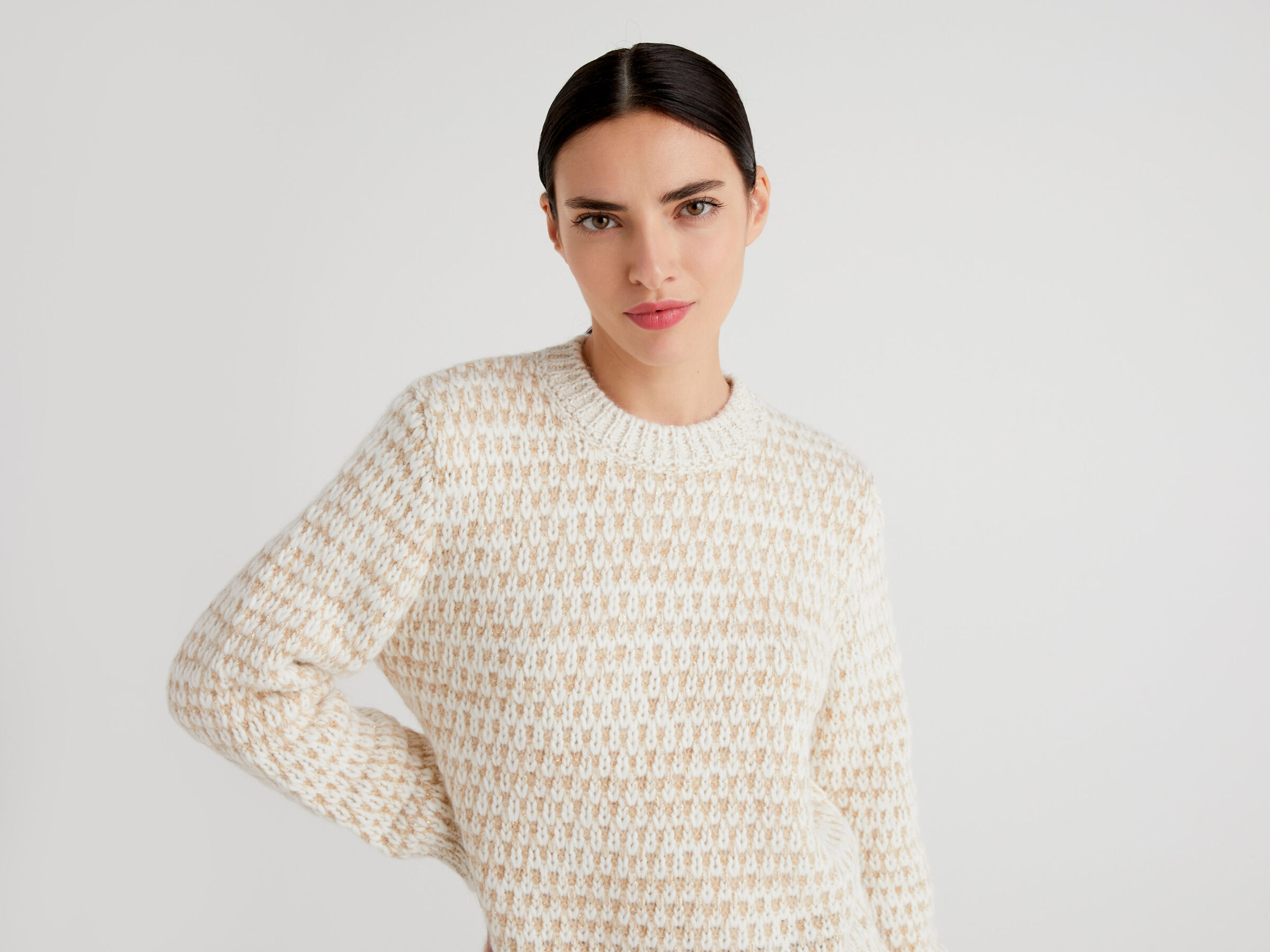Pullover mit besonderer Verarbeitung und Lurex image number 3