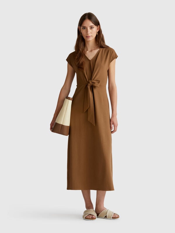 Kleid aus Stretch-Baumwolle Damen