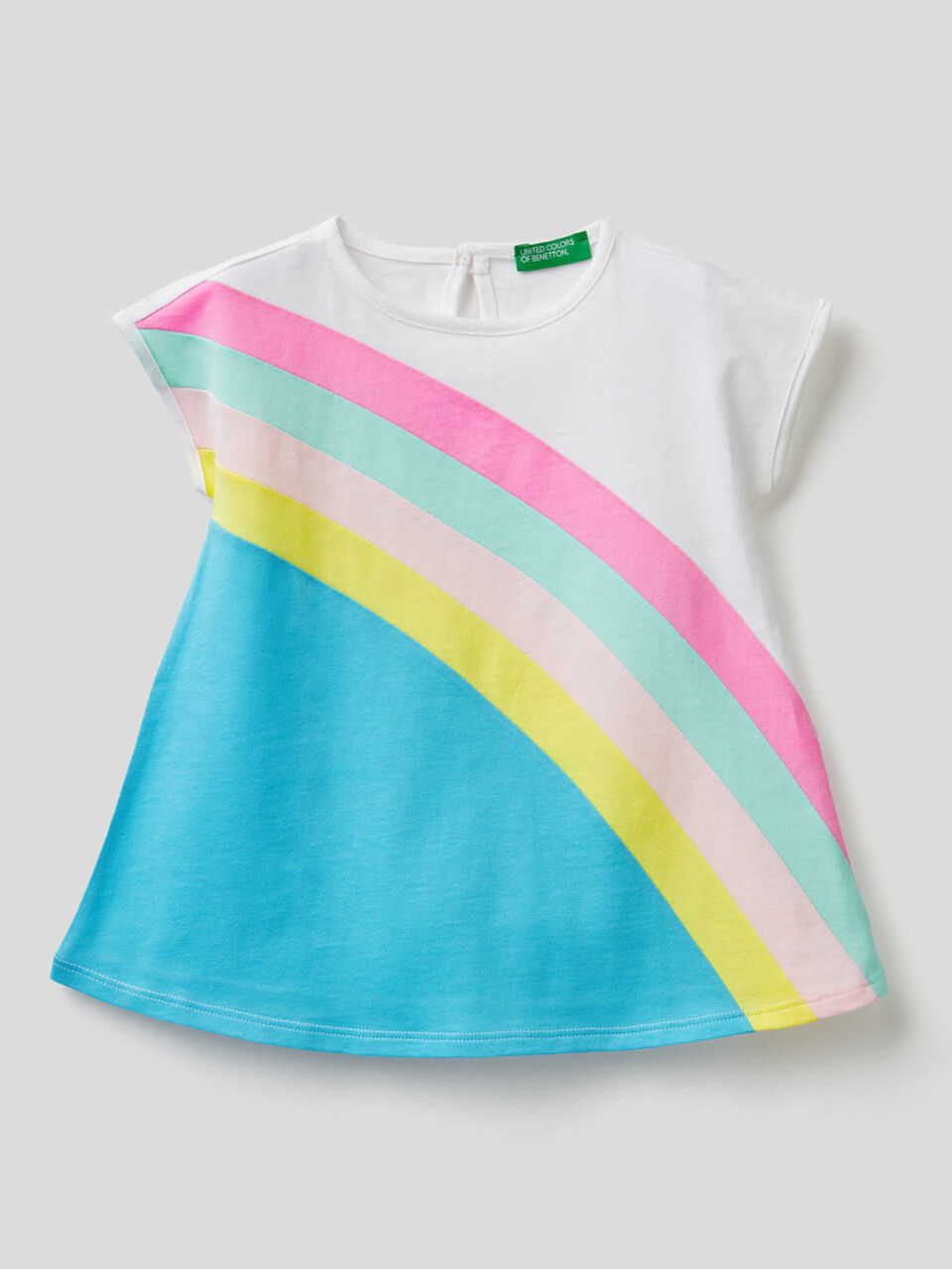 Kleid mit Einsätzen in Regenbogenform image number 1