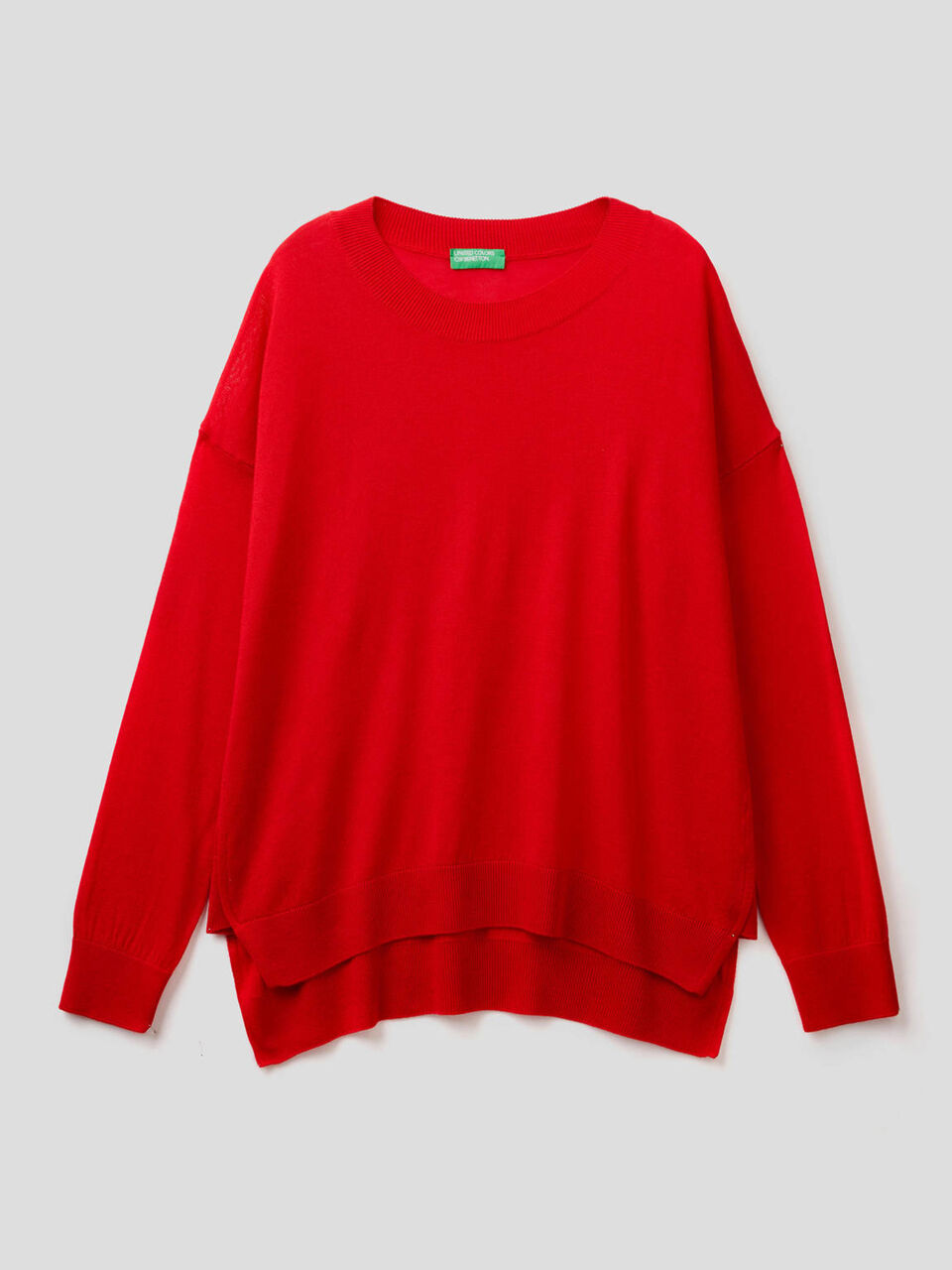 Pullover mit Schlitzen und lockerer Passform image number 1