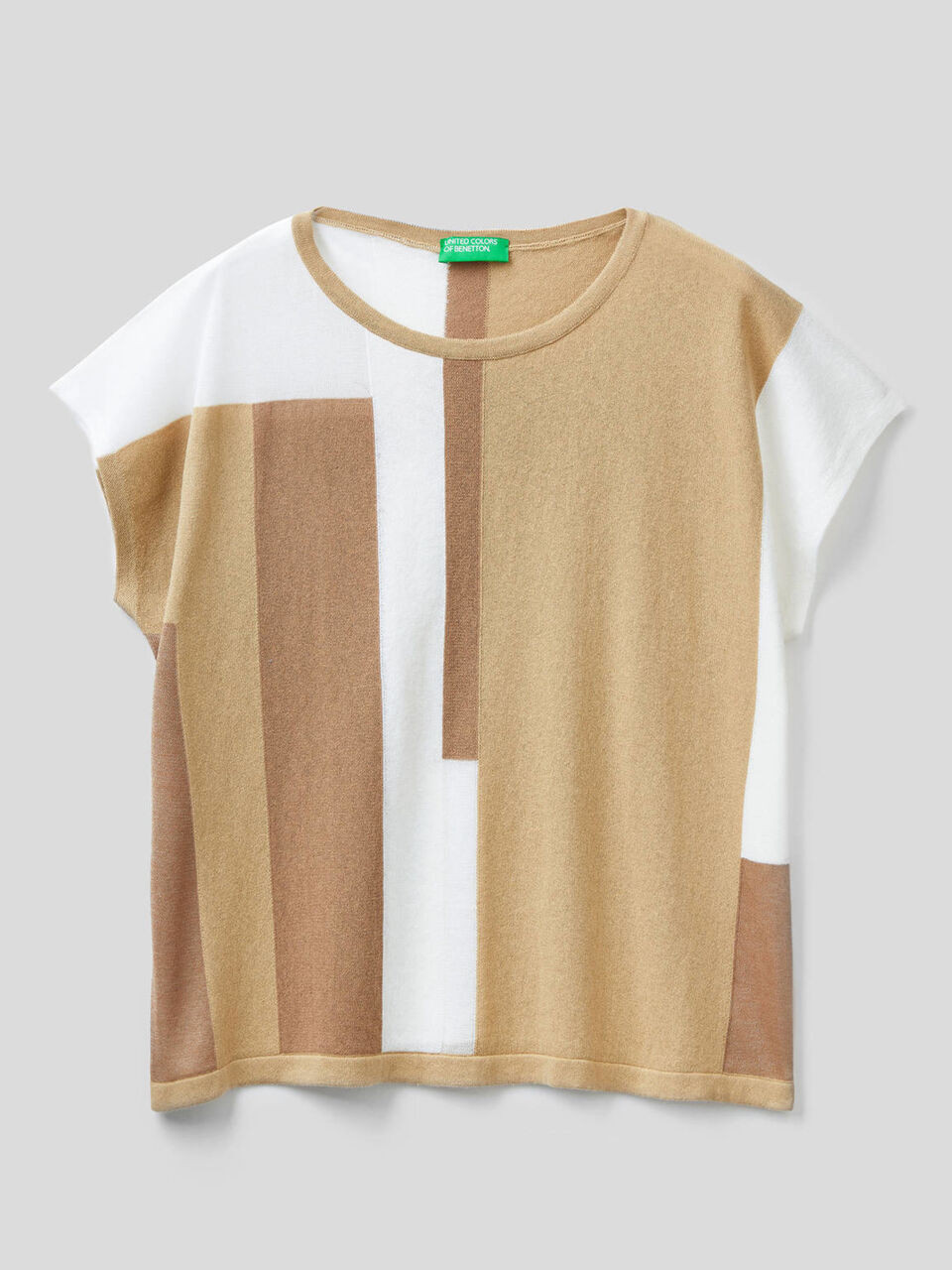 Pullover mit geometrischer Verarbeitung image number 1