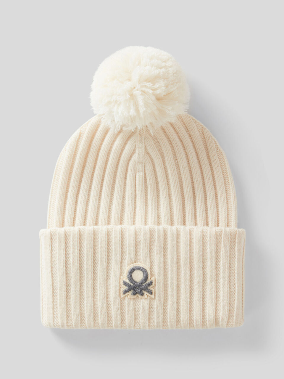 Mütze mit Logo und Pompon image number 1