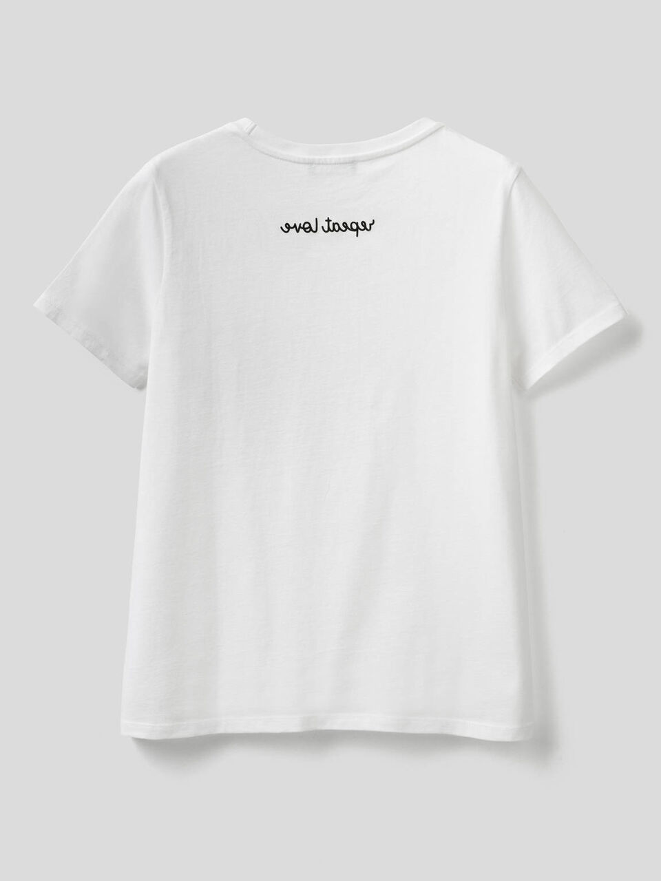 T-Shirt aus 100% Baumwolle mit Slogan als Print image number 2