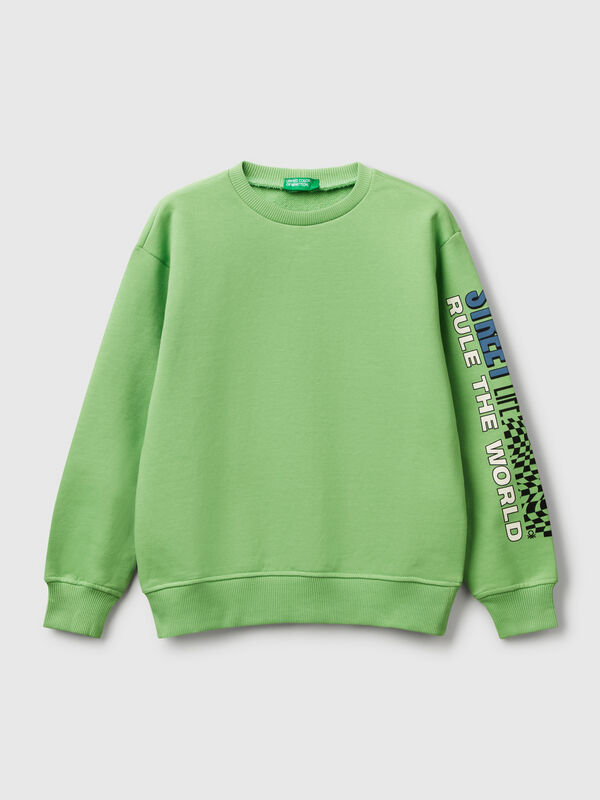 Sweatshirt aus 100 % Baumwolle mit Aufdruck Jungen