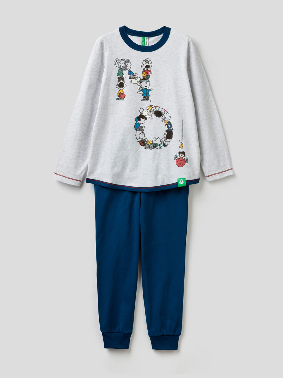 Langer Pyjama mit Peanuts-Print image number 1