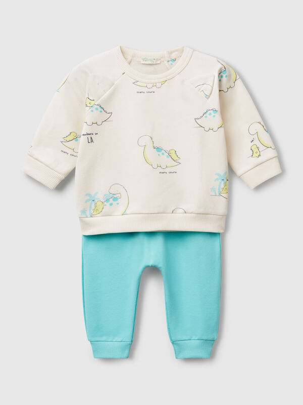 Stretch-Fleece-Anzug Newborn