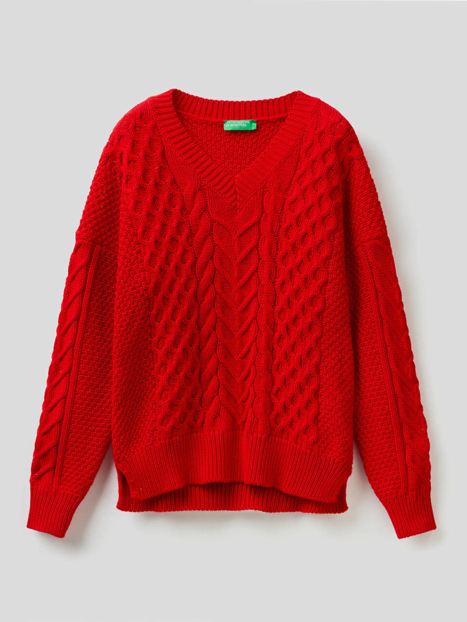 Pullover aus reiner Baumwolle mit besonderer Verarbeitung image number 1