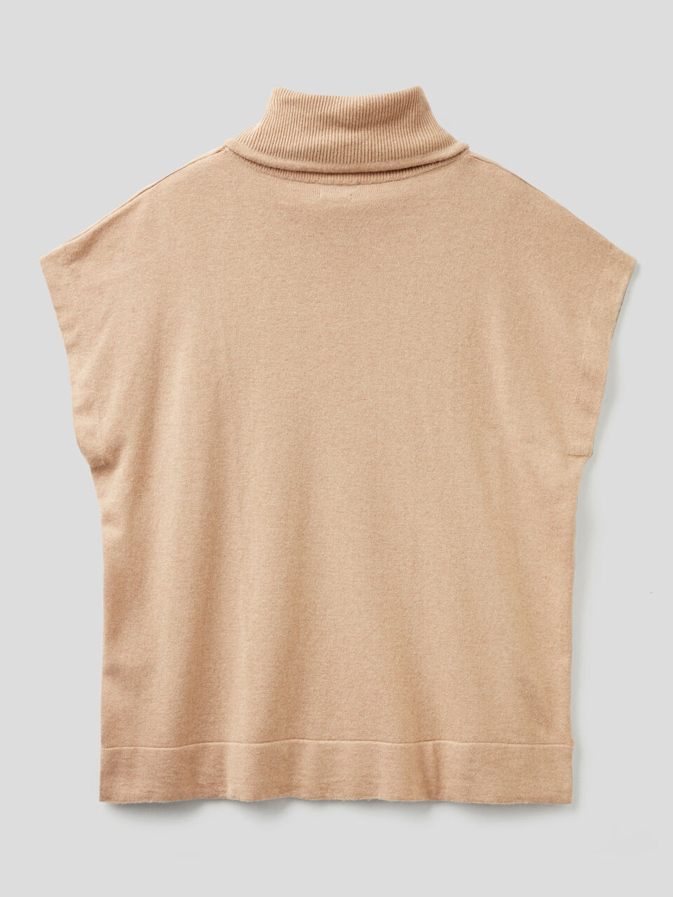 Ärmelloser Pullover in einer Mischung aus Wolle und Cashmere image number 2