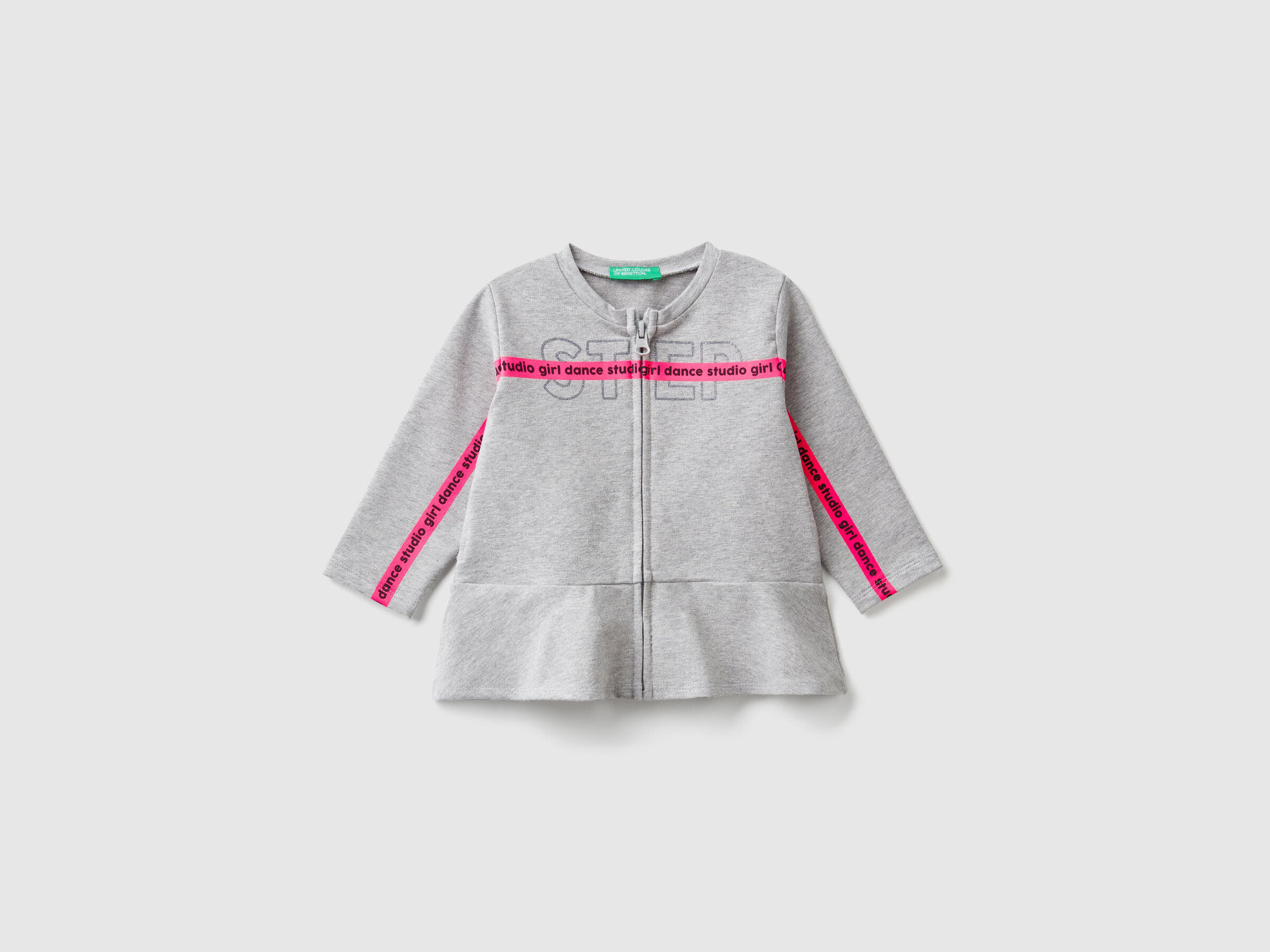 Sweatshirt mit Reißverschluss und Rüsche image number null