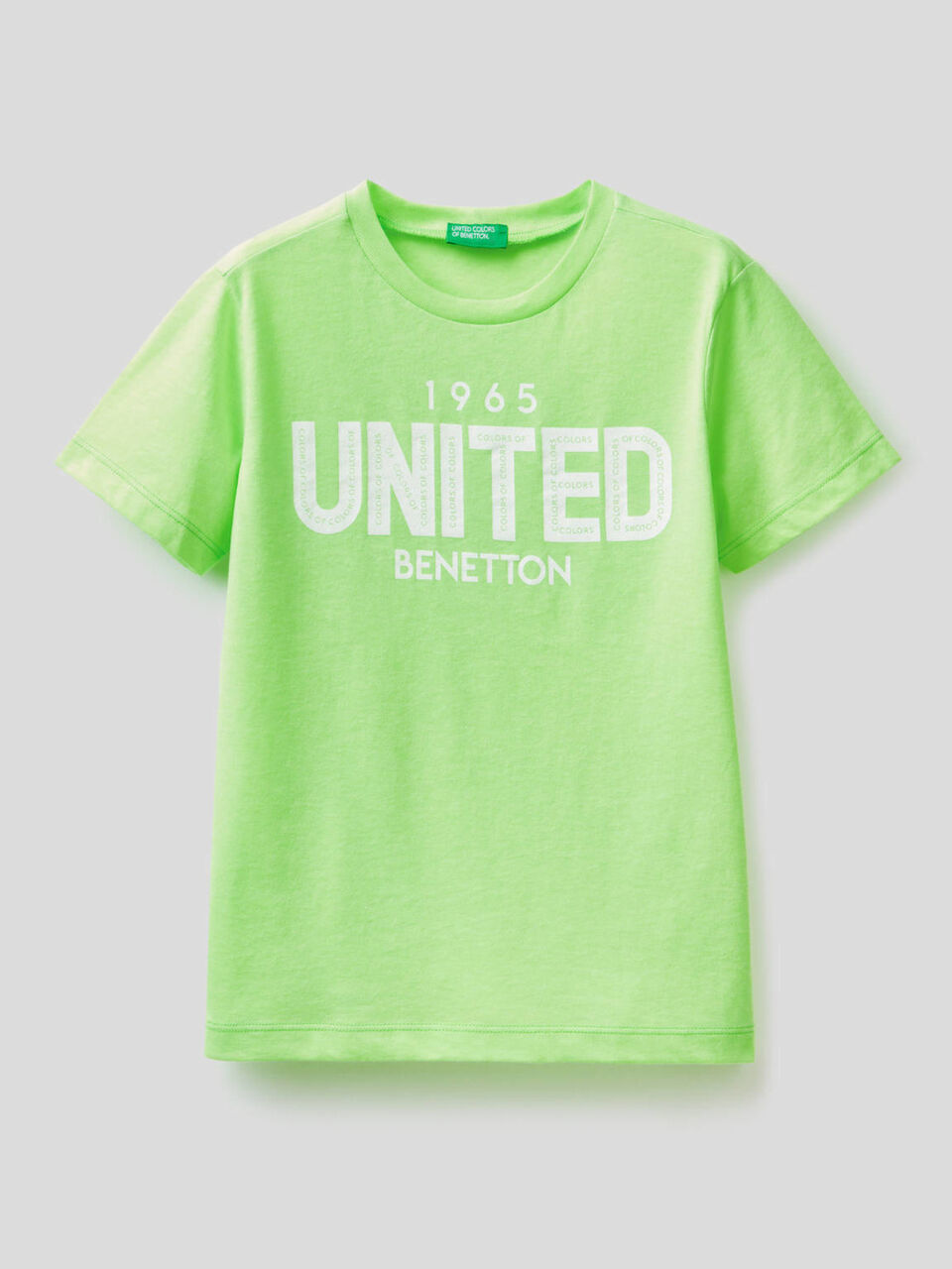 Neonfarbenes T-Shirt mit aufgedrucktem Logo image number null