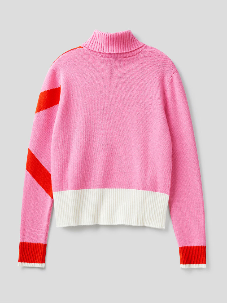 Rollkragenpullover mit Logo BenettonxPantone™ image number 2