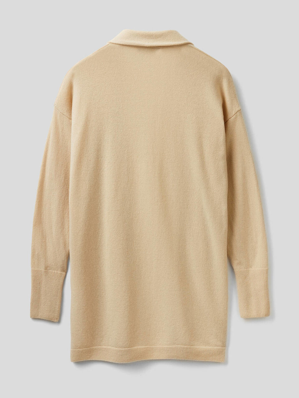 Lange Strickjacke mit Schalkragen image number 2