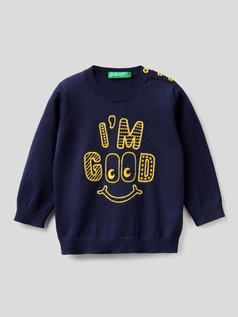 Pullover aus 100% Baumwolle mit Stickerei image number 1