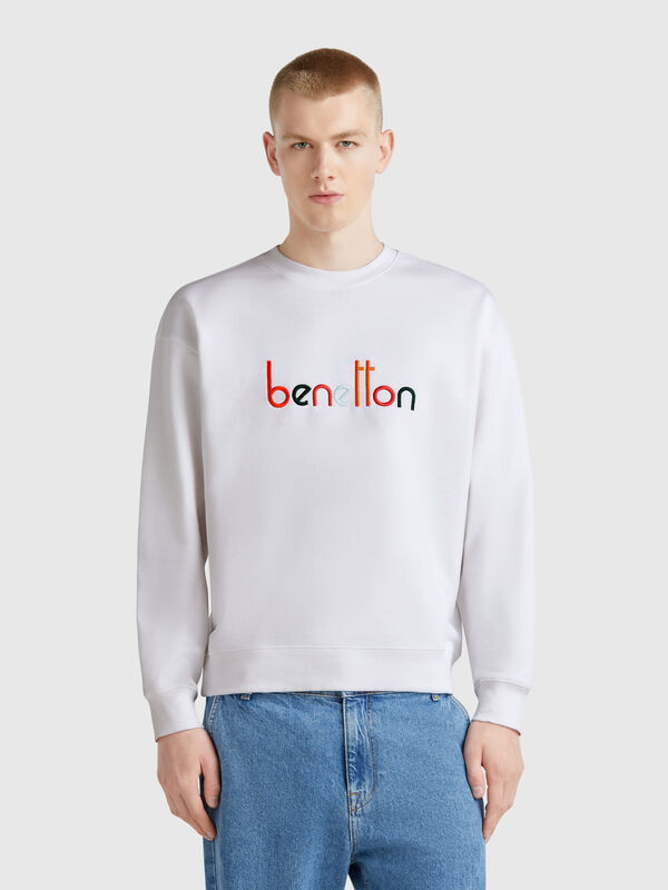 Warmes Sweatshirt mit gesticktem Logo Herren