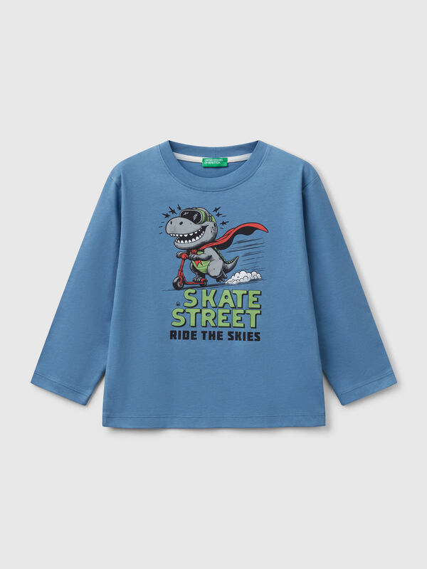 T-Shirt mit Druck aus Baumwolle Jungen