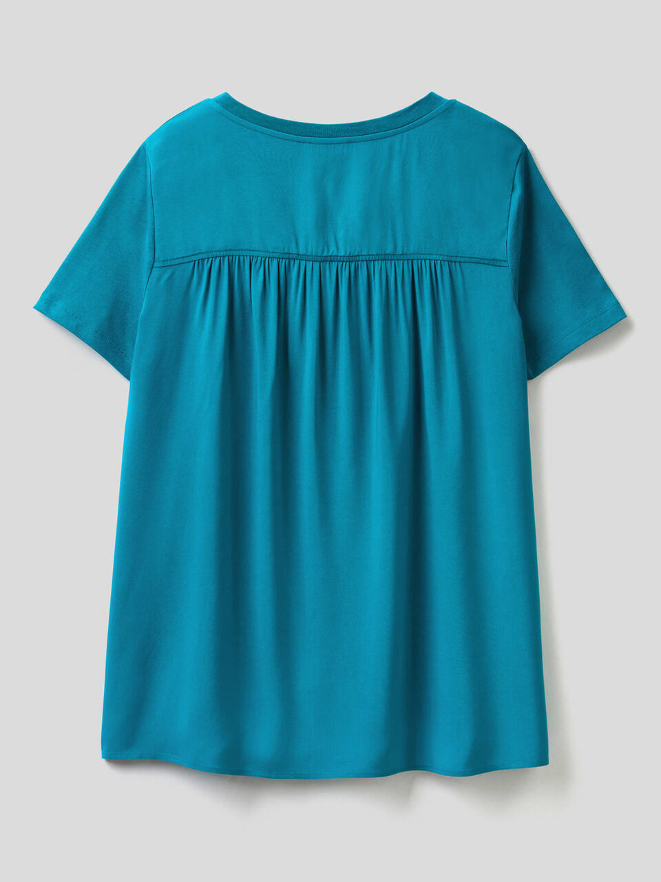 T-Shirt mit Rückenteil aus Viskose image number 2