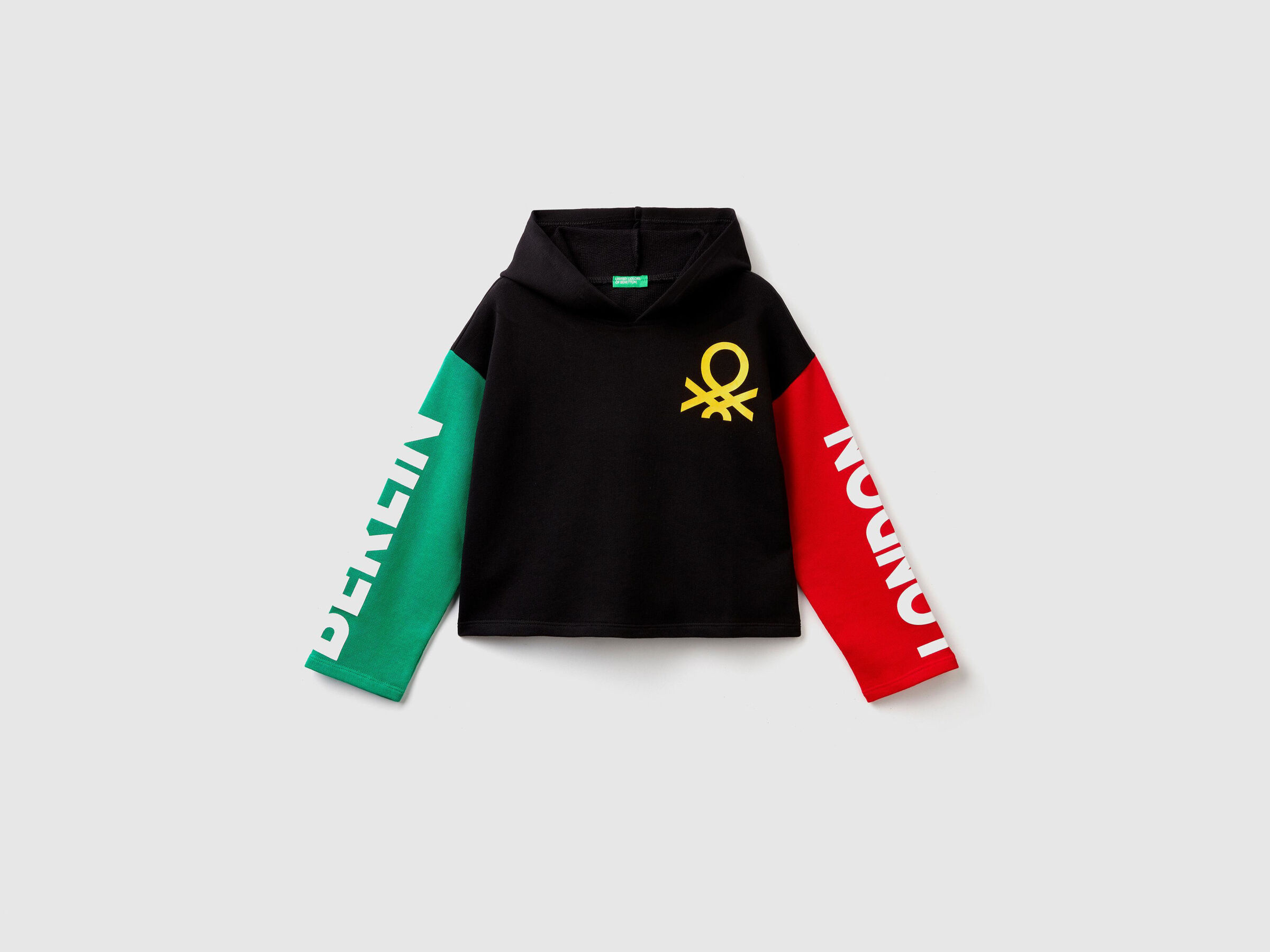 Sweatshirt mit Farbblöcken und Kapuze image number null
