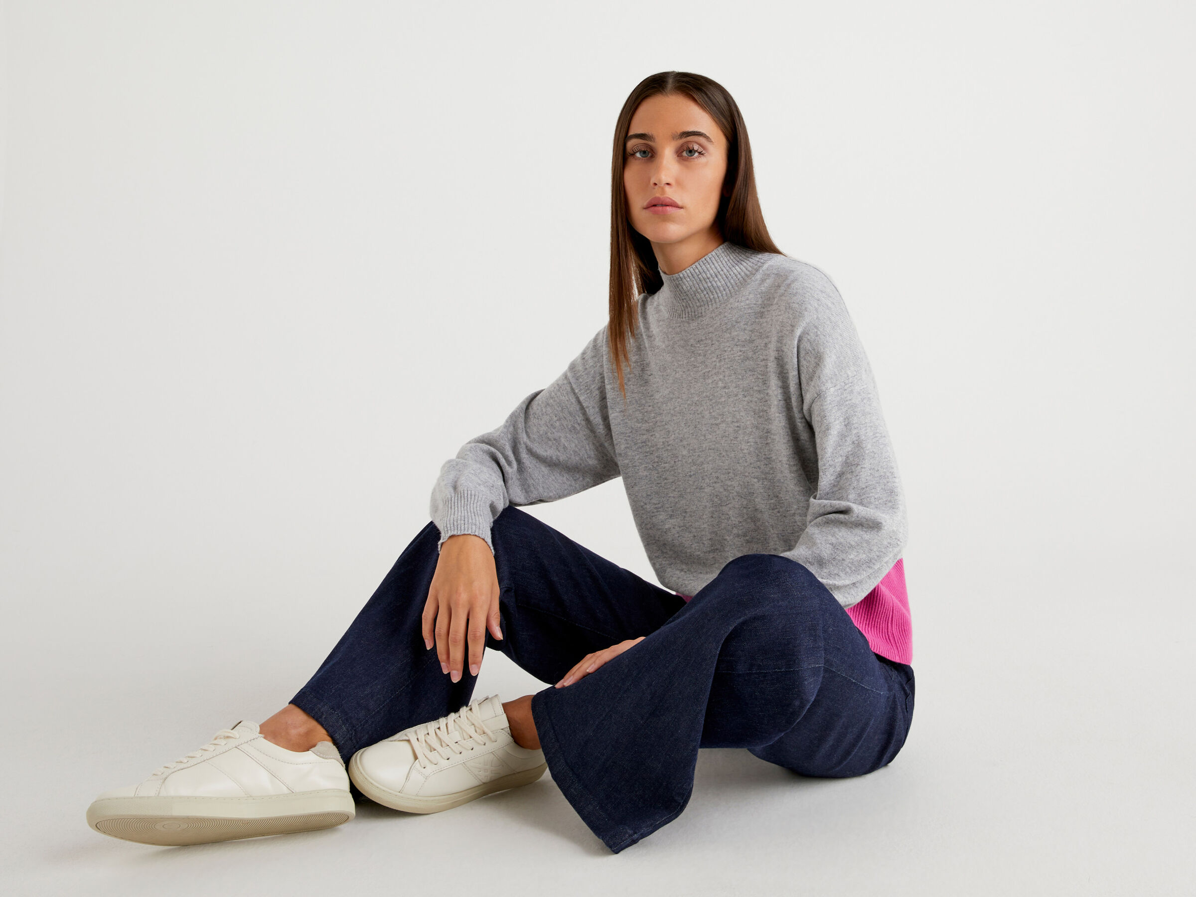 Stehkragenpullover in einer Cashmere-Mischung image number 3