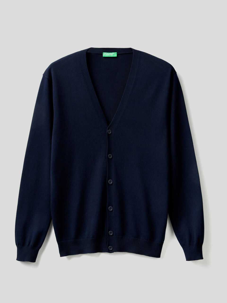 Strickjacke aus 100% Baumwolle mit V-Ausschnitt image number 1