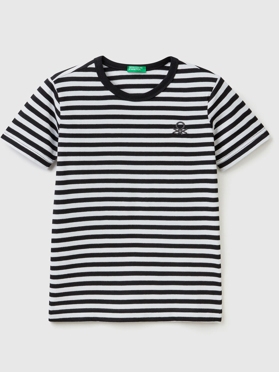 Gestreiftes Shirt in 100% Baumwolle image number 1