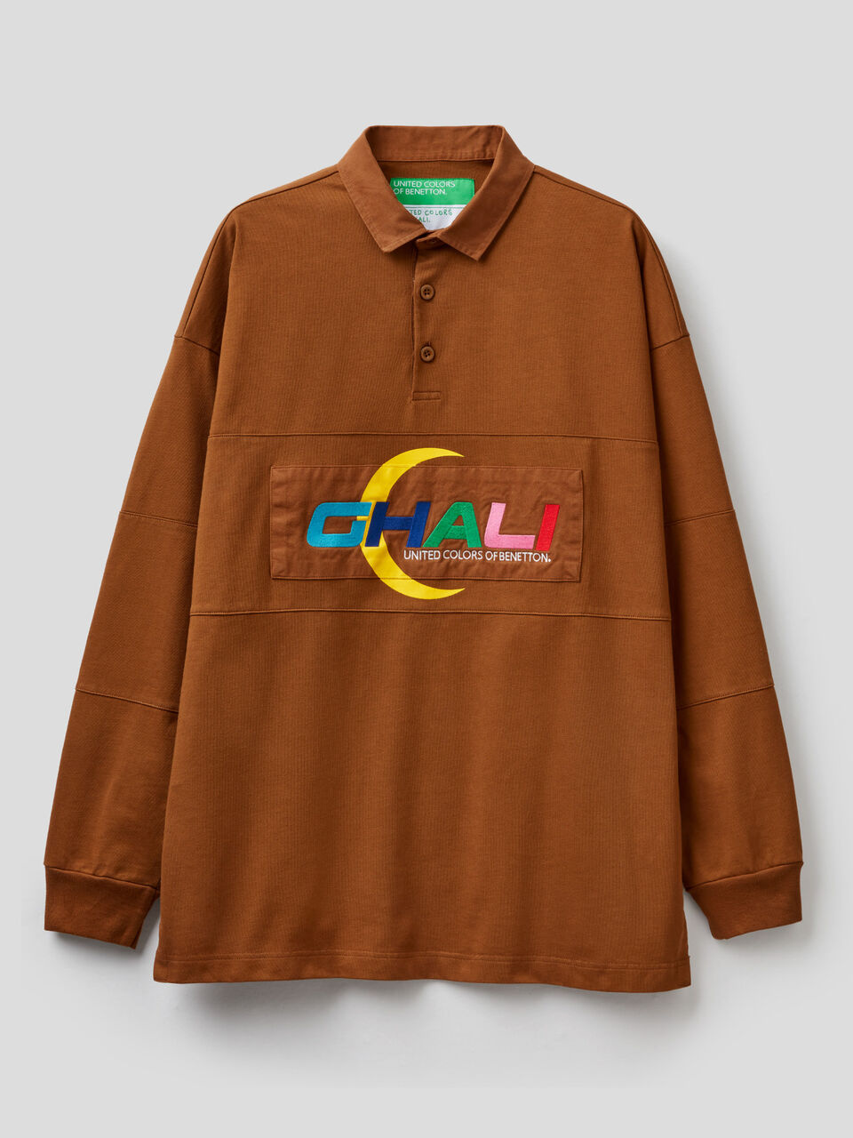 Unisex-Polo mit aufgesticktem Ghali-Schriftzug image number 1