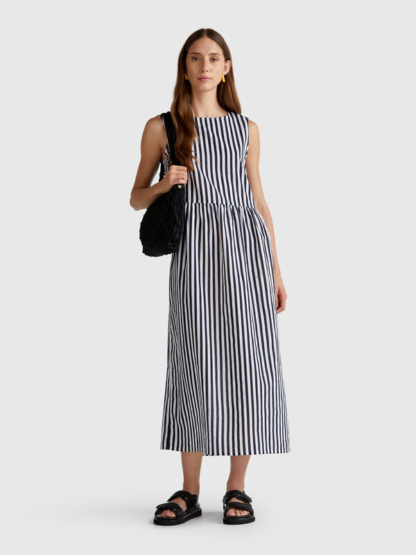 Gestreiftes Midikleid Damen